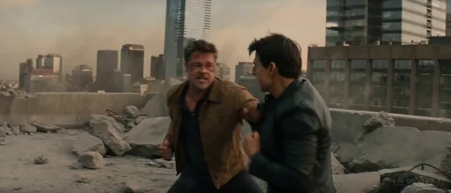 Train Rooftop High-Speed Fight — AI video generated with Seedance 2.0