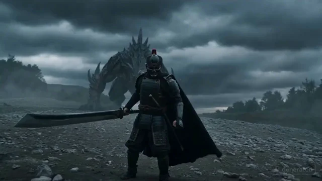 Minimalist Black and White Ink Art — AI video generated with Seedance 2.0