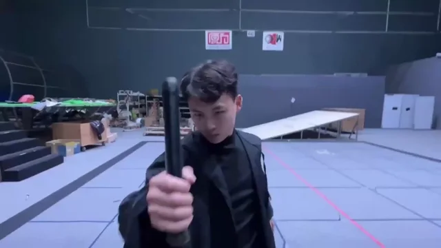 Ninja Army Dark Arena Purple Glow — AI video generated with Seedance 2.0